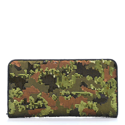 Prada Sequin Camouflage Continental Wallet Mimetico 2 of 4