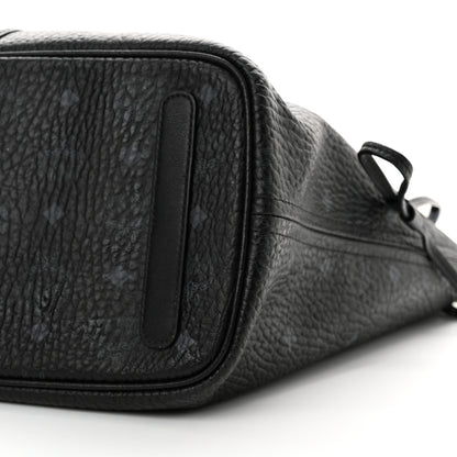 MCM Visetos Medium Liz Reversible Shopper Tote Black 17 of 29