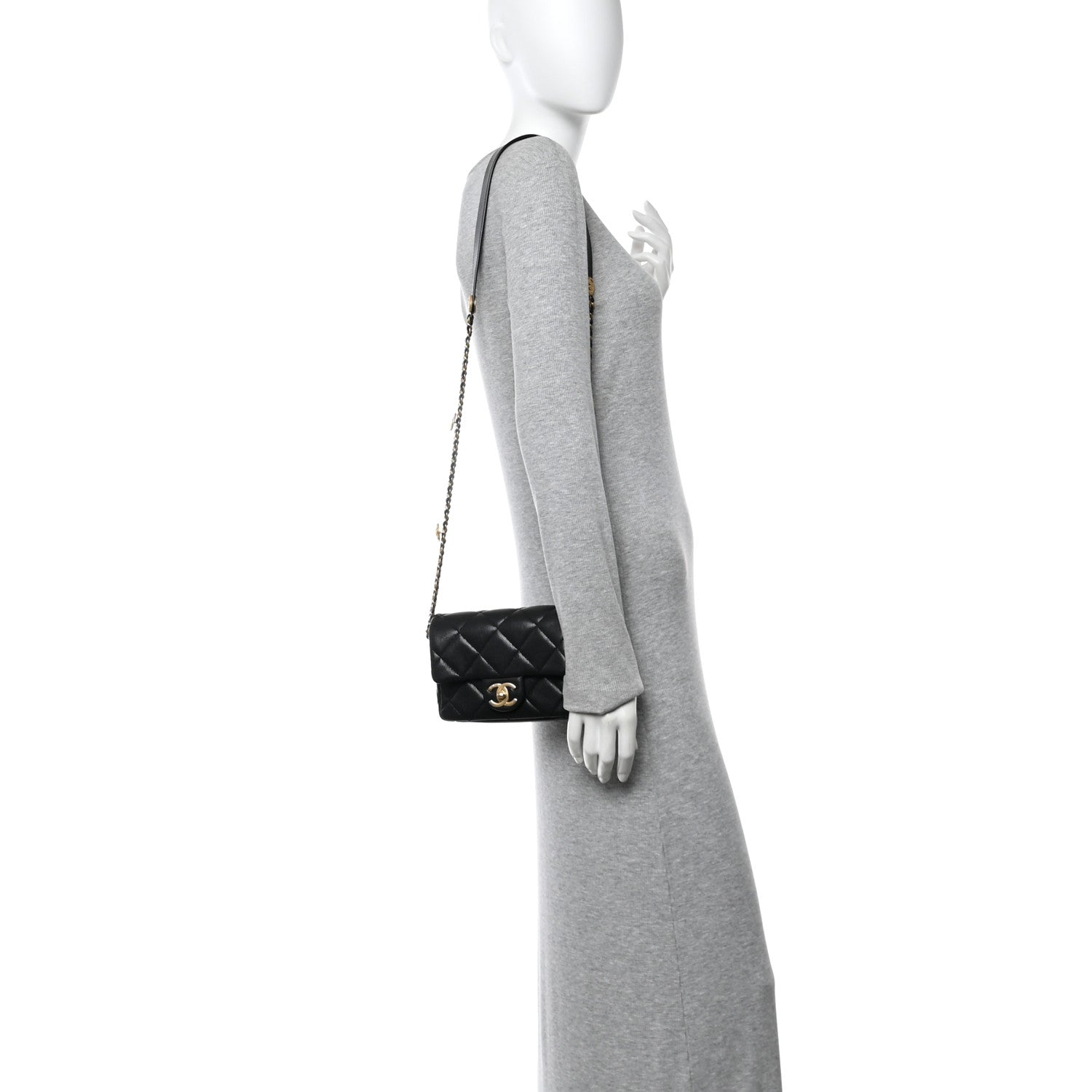 Chanel Caviar Quilted Mini Twist Your Buttons Flap Black 2 of 11