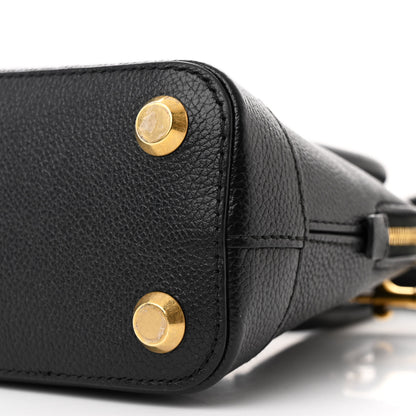 Balenciaga Signature Grained Calfskin XXS Ville Top Handle Bag Black White 11 of 14