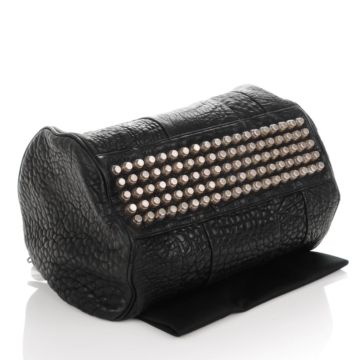 Pebbled Lambskin Rocco Black Nickel Hardware