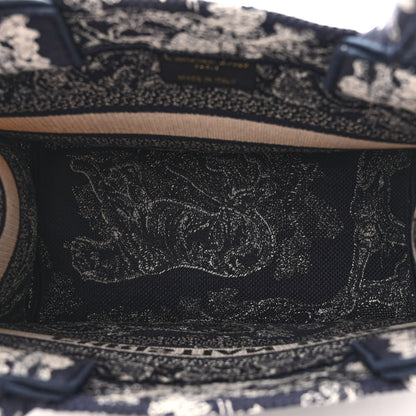 Christian Dior Canvas Embroidered Small Dioriviera Toile De Jouy Book Tote Blue 5 of 12