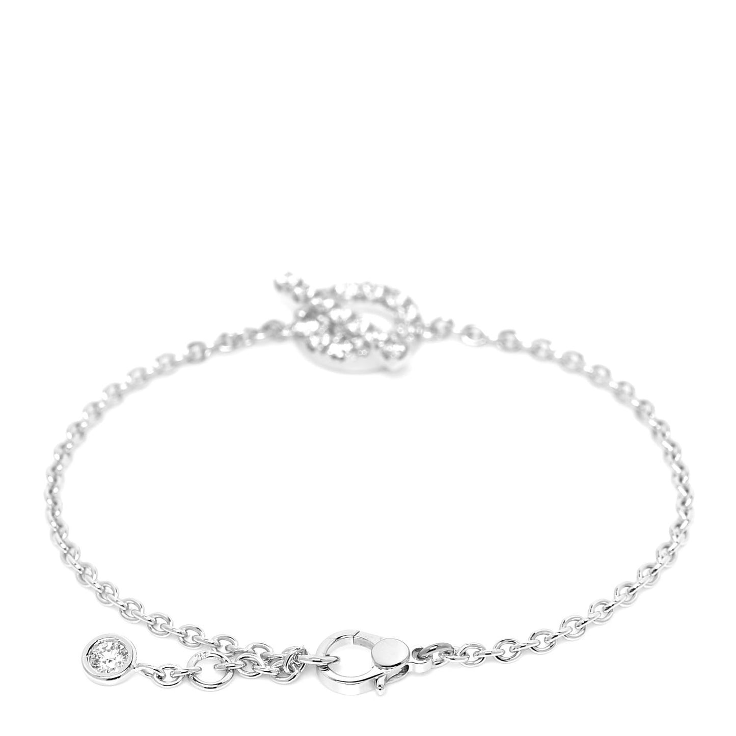 18K White Gold Diamond Finesse Bracelet ST