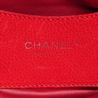 Chanel Glazed Calfskin Small On The Road Tote Red 6 of 7