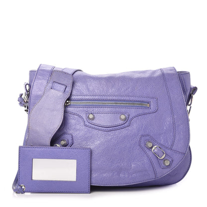 Balenciaga Agneau Giant 12 Silver Hardware Neo Folk Messenger Mauve 1 of 10