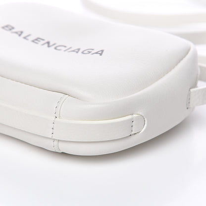Balenciaga Calfskin Logo XS Everyday Camera Bag White 8 of 9