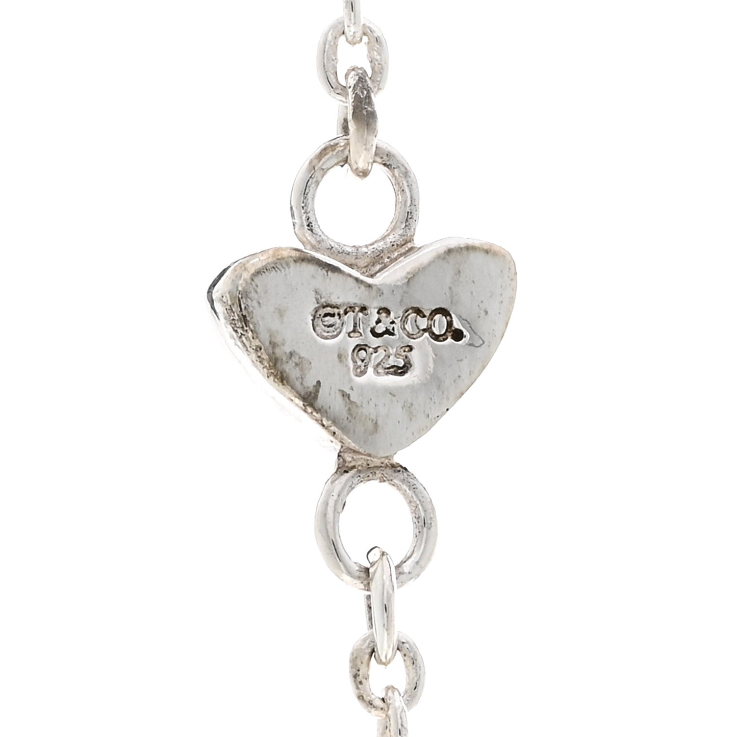Sterling Silver Heart Lariat Necklace