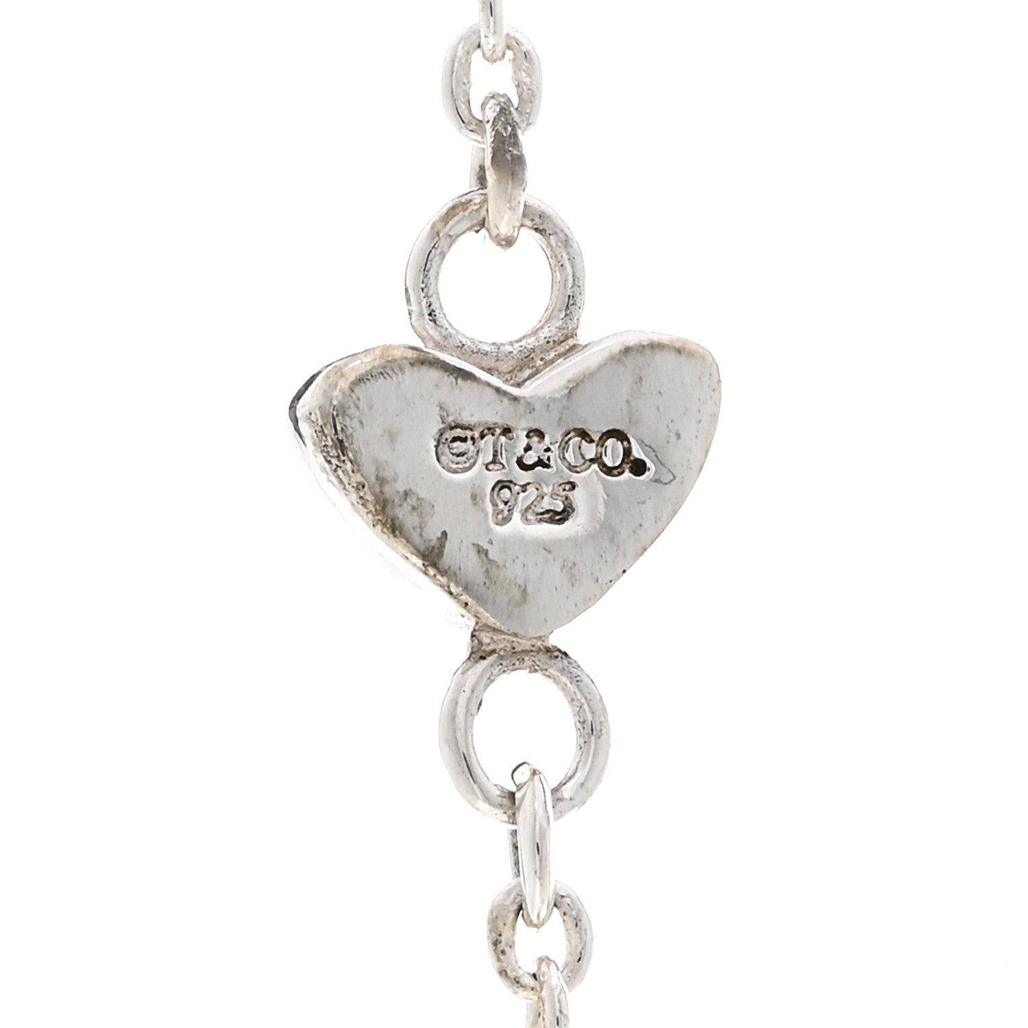Tiffany Sterling Silver Heart Lariat Necklace 4 of 4