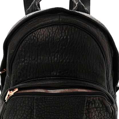 Alexander Wang Pebbled Lambskin Dumbo Backpack Black Rose Gold Hardware 8 of 11
