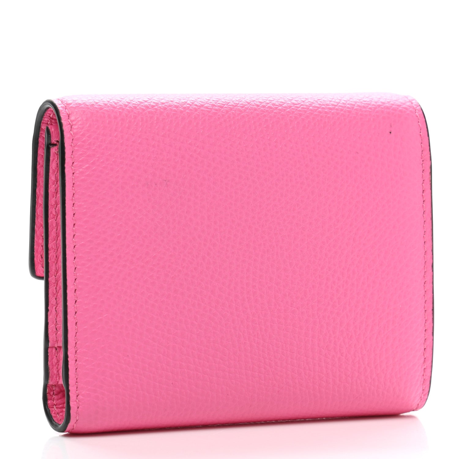Valentino Garavani Grainy Calfskin VSling Compact Wallet Feminine Pink 3 of 9