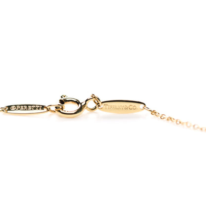 Tiffany 18K Yellow Gold Diamond .05ct Elsa Peretti Diamonds by the Yard Pendant Necklace 5 of 6