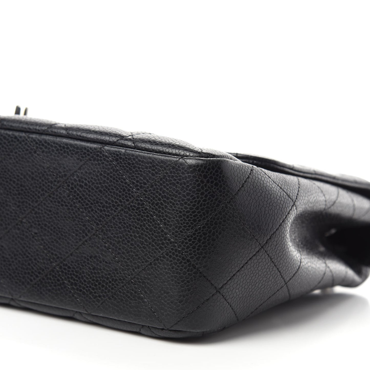 Caviar Quilted Jumbo Single Flap Black