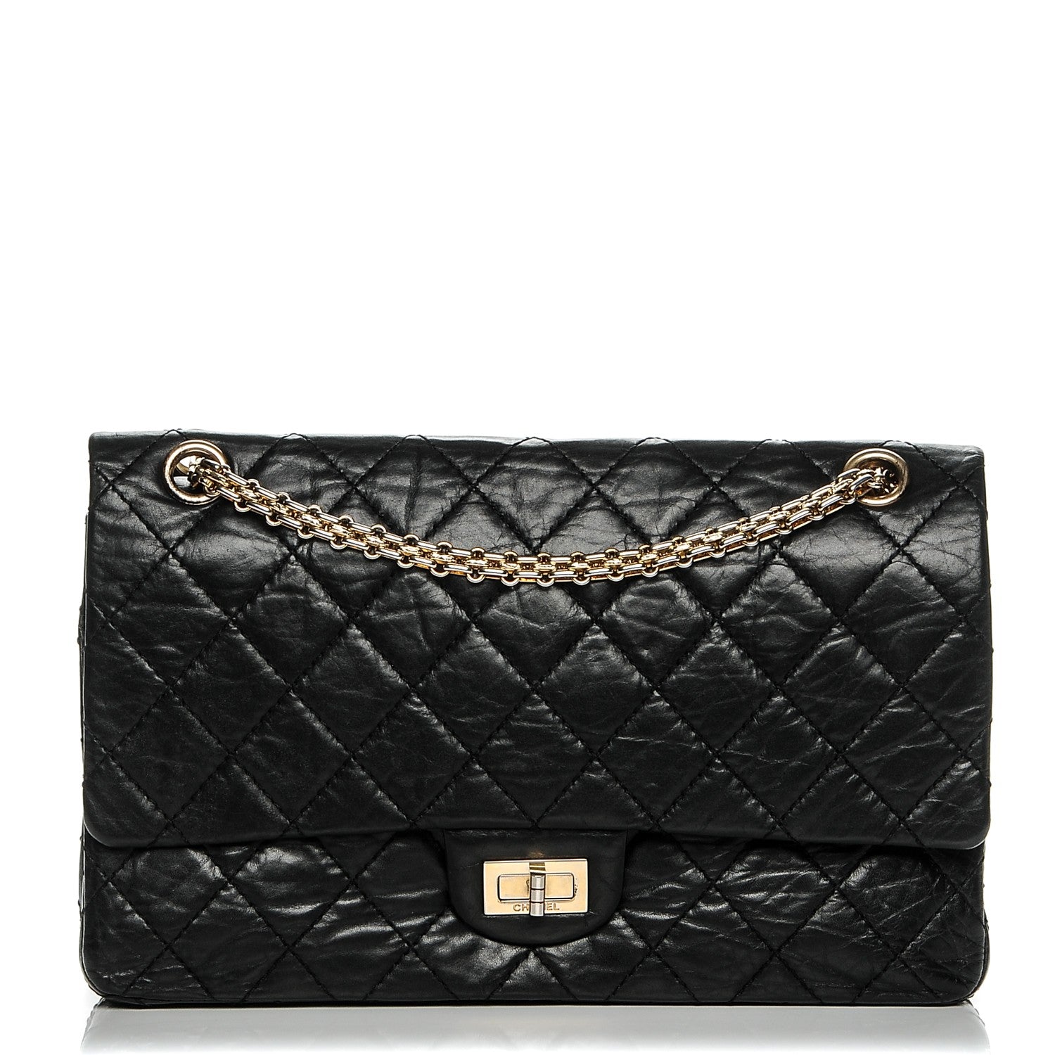 Chanel Aged Calfskin Quilted 2.55 Reissue 226 Flap Black 1 of 8