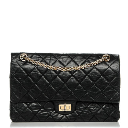 Chanel Aged Calfskin Quilted 2.55 Reissue 226 Flap Black 1 of 8