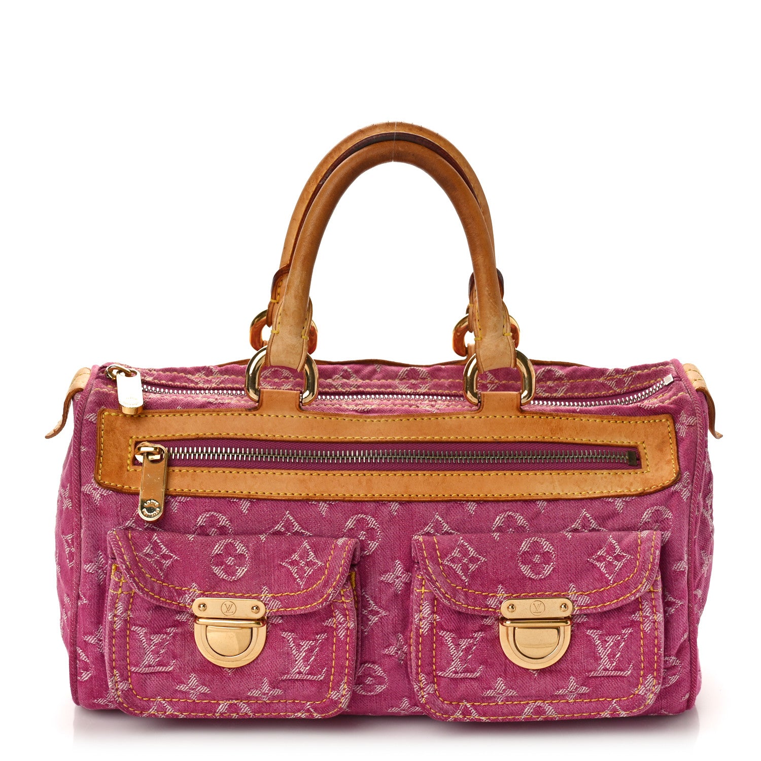 Louis Vuitton Monogram Denim Neo Speedy Fuchsia 1 of 11
