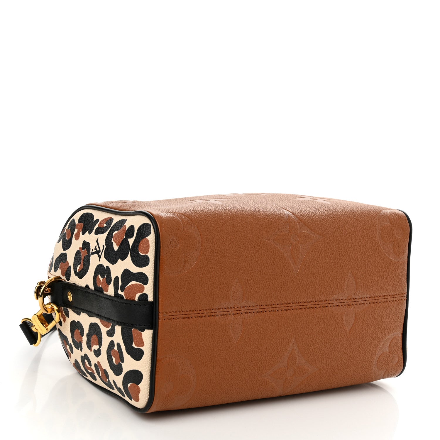 Louis Vuitton Empreinte Monogram Giant Wild At Heart Speedy Bandouliere 25 Caramel 4 of 10