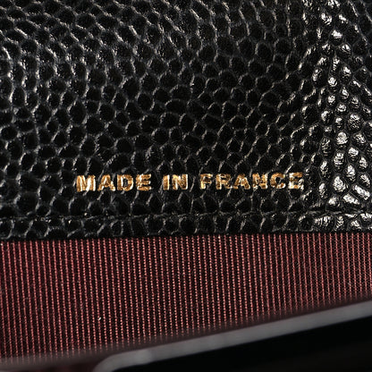 Chanel Caviar Quilted Large Gusset Flap Wallet Black 7 of 9