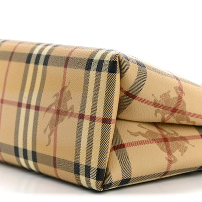 Burberry Haymarket Check Tote Brown 9 of 12