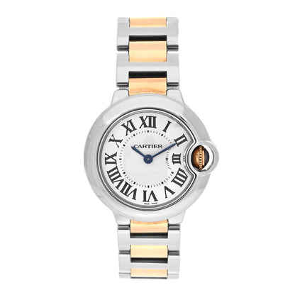 Cartier Stainless Steel 18K Yellow Gold 28mm Ballon Bleu De Cartier Quartz Watch 1 of 4