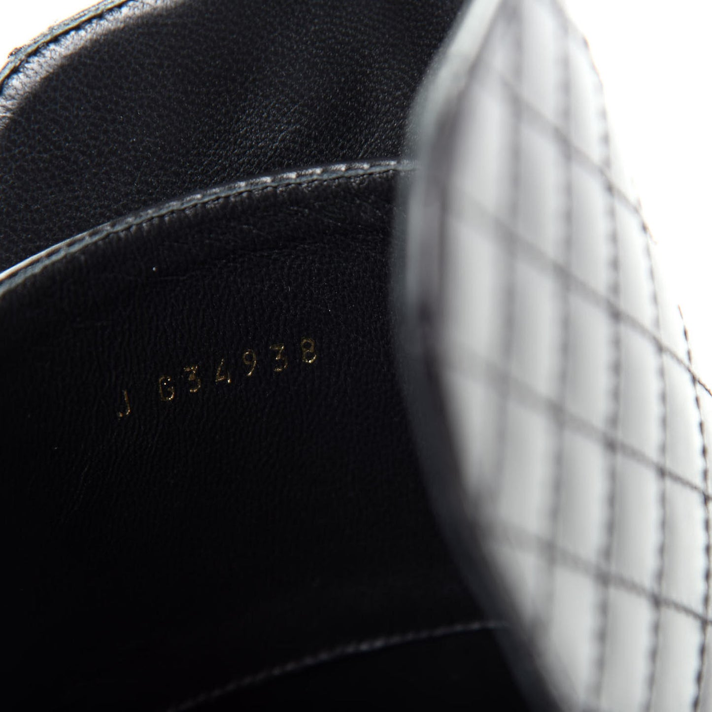 Calfskin Quilted CC Boots 36.5 Black