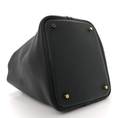 Hermes Taurillon Clemence Picotin Lock 22 MM Black 4 of 12