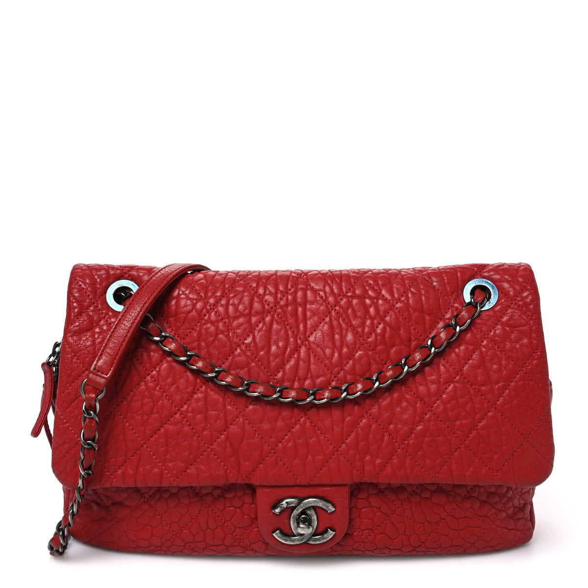 Chanel Sheepskin Quilted Jumbo Easy Flap Dark Pink 1 of 10