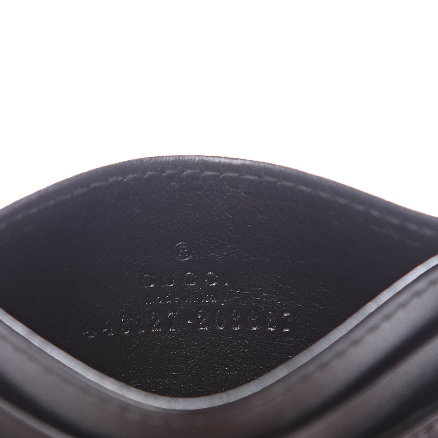 Calfskin Matelasse GG Marmont Card Holder Black