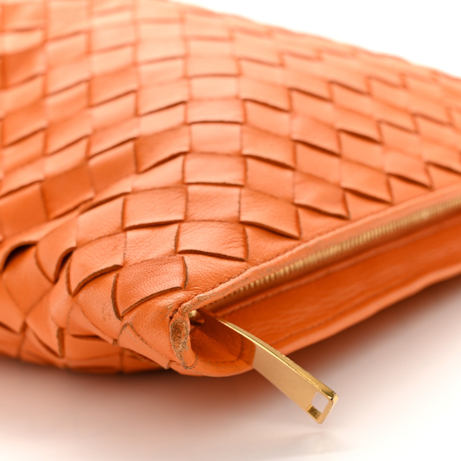 Bottega Veneta Nappa Intrecciato BV Twist Orange 9 of 12