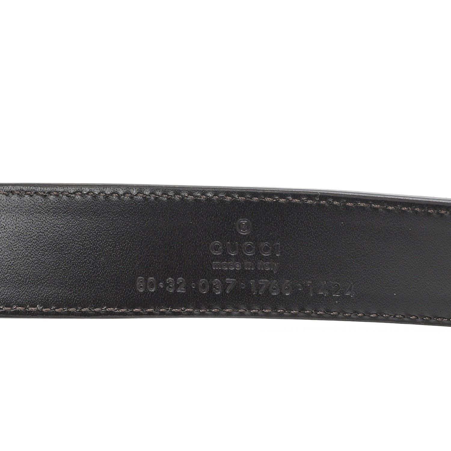 Gucci Metallic Moon Calfskin Tiger Head 35mm Belt 80 32 Bronze 3 of 5