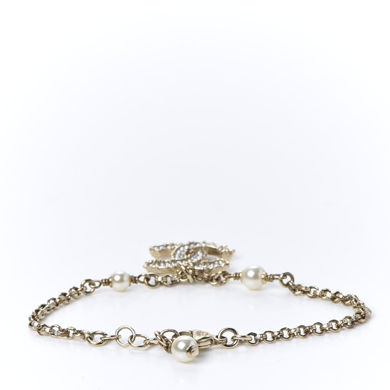 Chanel Pearl CC Camellia Express Bracelet Gold 2 of 5