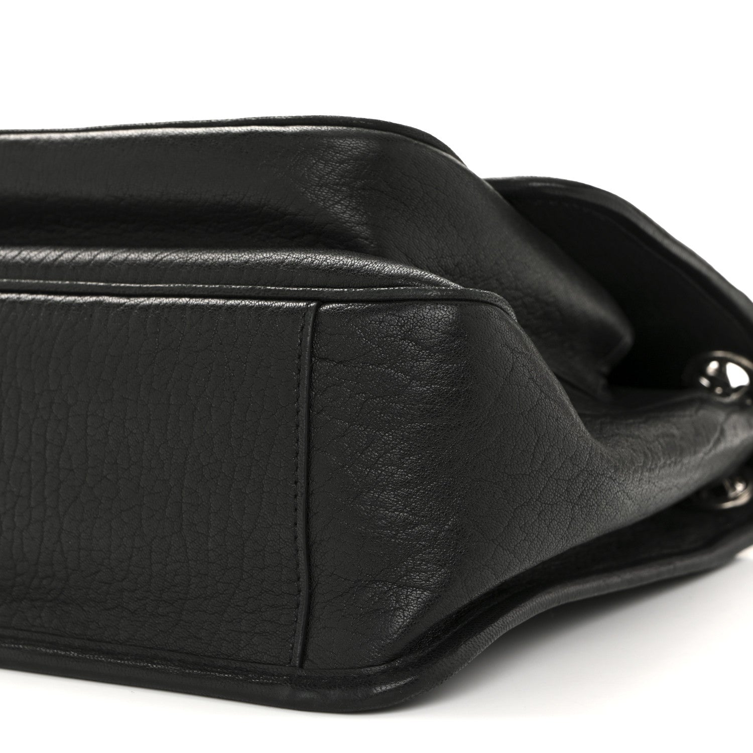 Saint Laurent Grained Lambskin Monogram Medium Niki Chain Satchel Black 10 of 12
