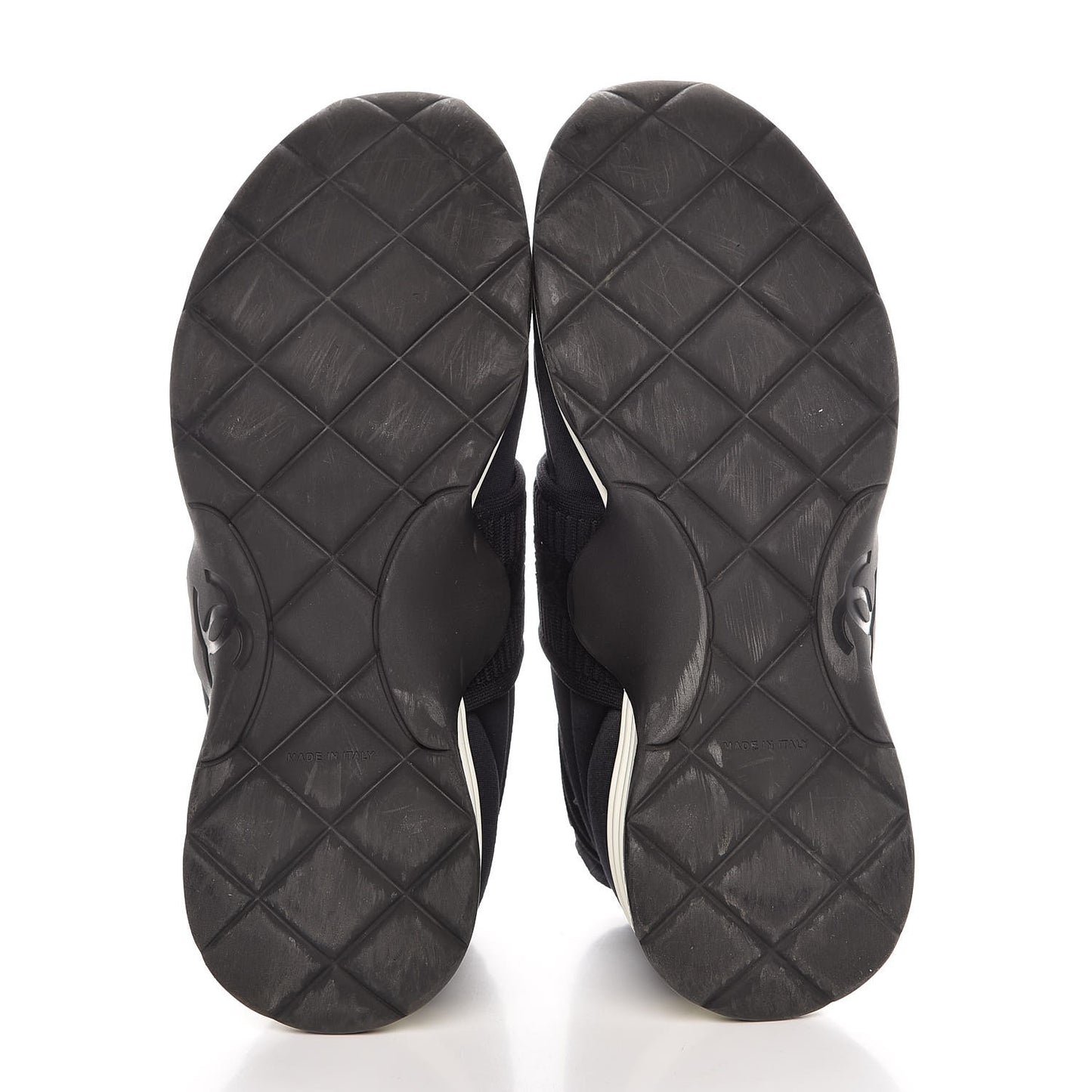 Stretch Fabric CC Sneakers 36 Black