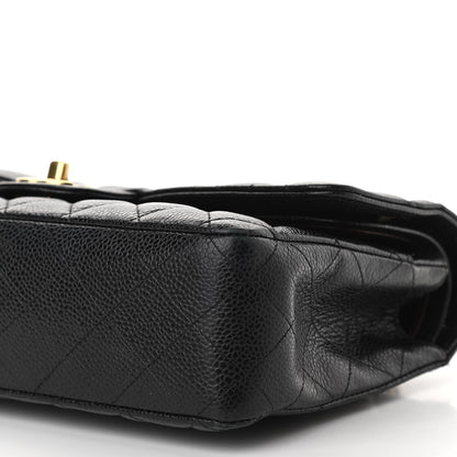 Chanel Caviar Quilted Medium Double Flap Black 10 of 12