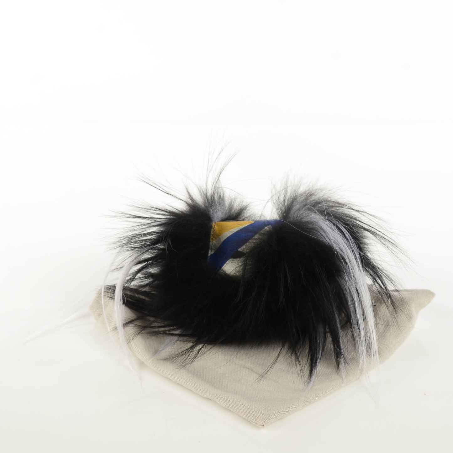 Fox Fur Vitello Monster Bag Bug Charm Ocean Multicolor