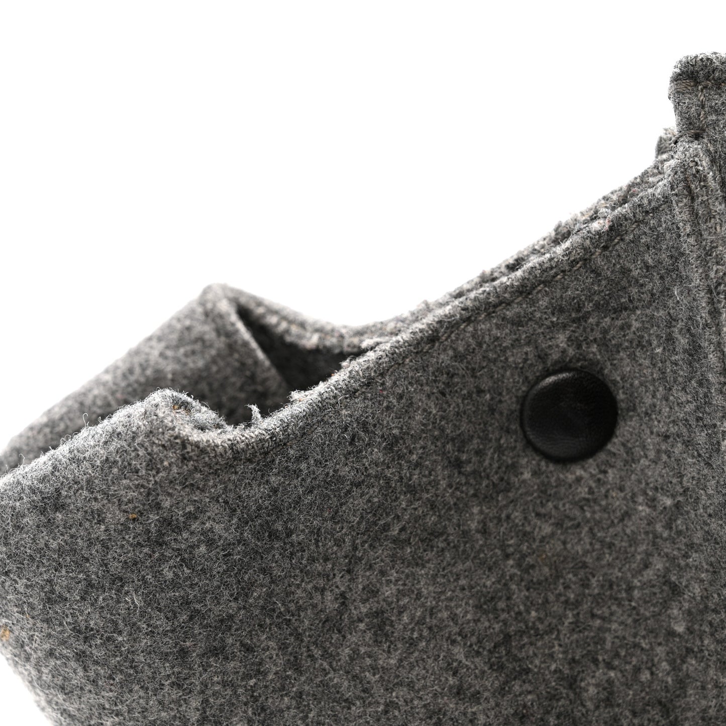 Felt Calfskin Medium Tie Knot Tote Grey Black