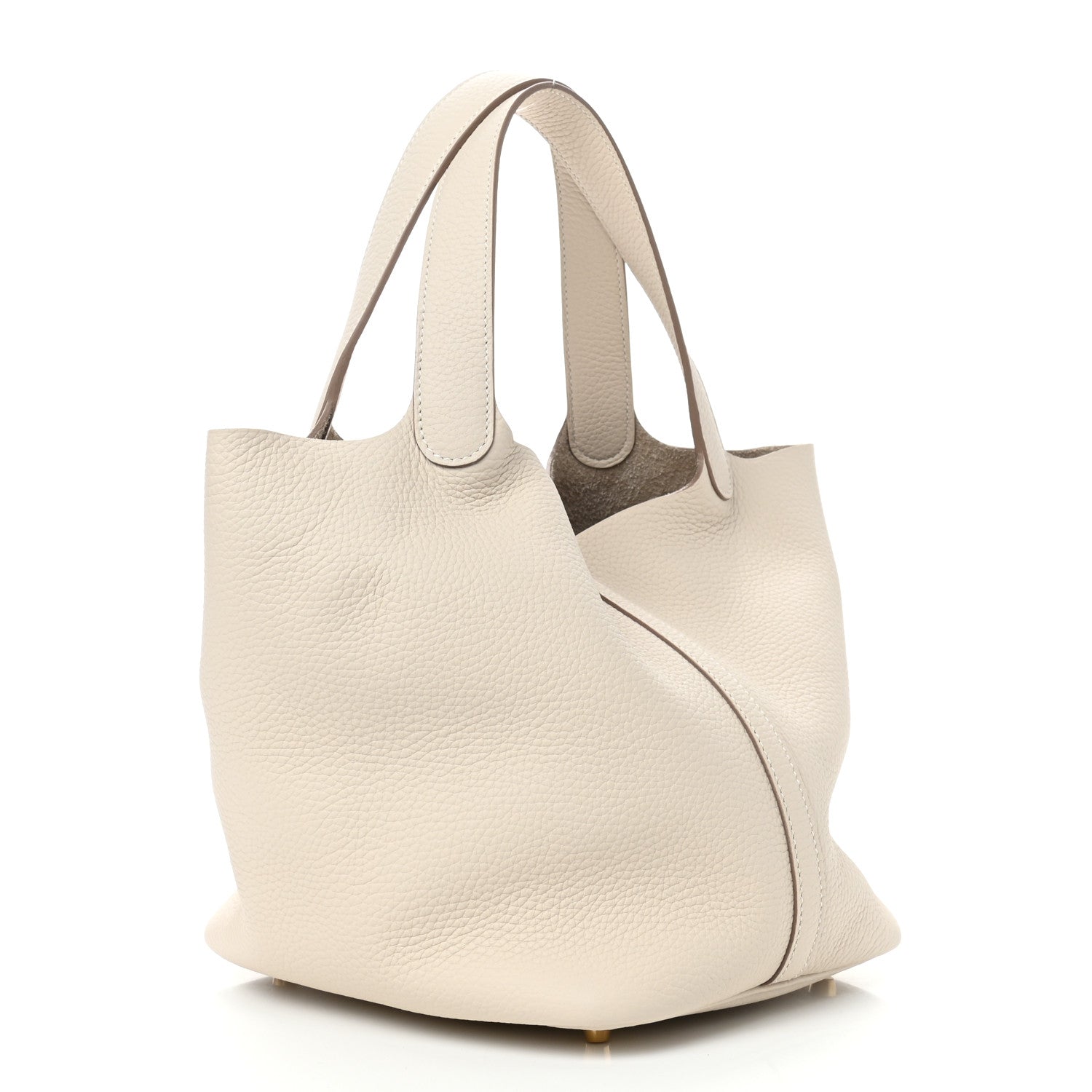 Hermes Taurillon Clemence Picotin Lock 22 MM Craie 3 of 11