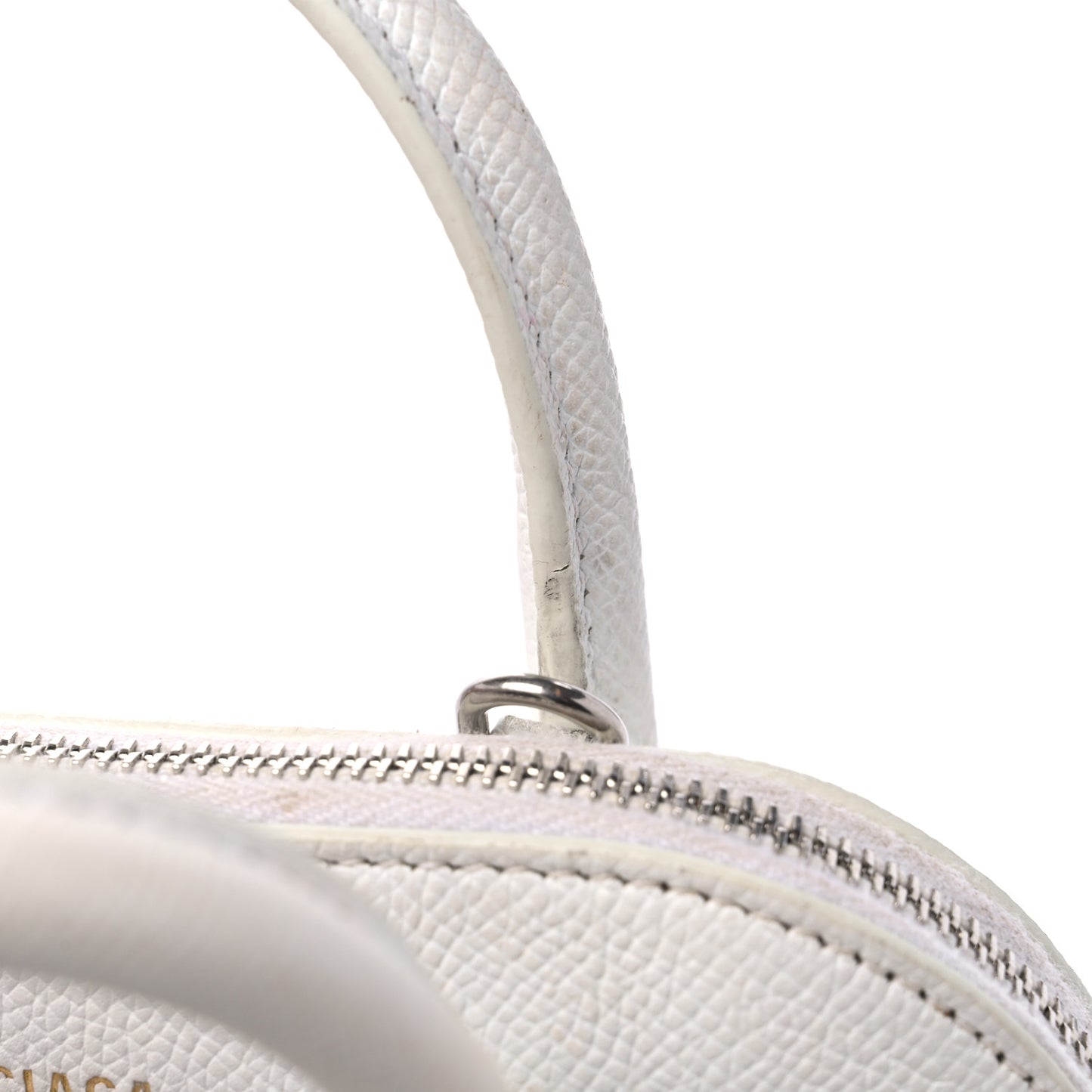 Grained Calfskin XXS Ville Top Handle White