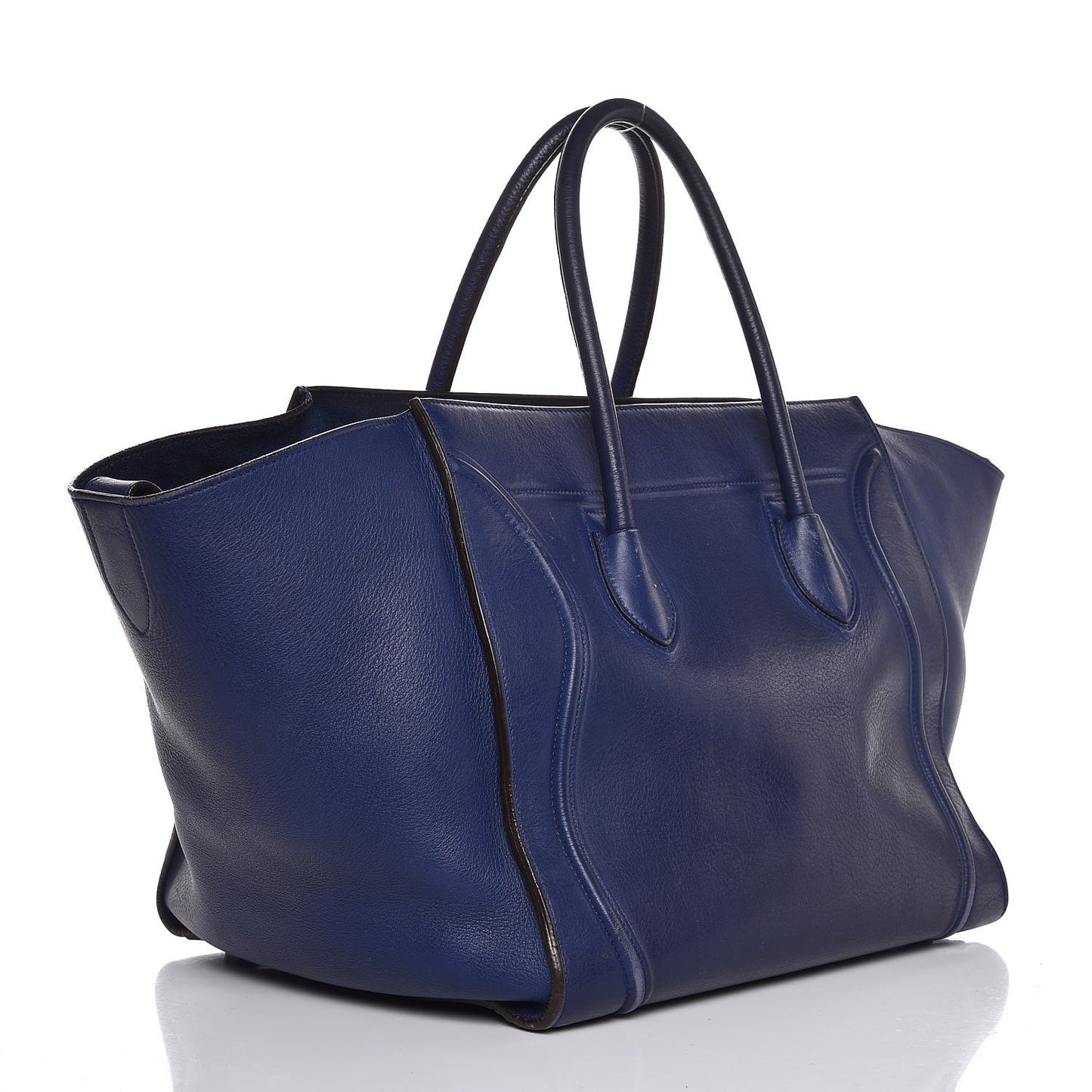 Supple Calfskin Medium Phantom Luggage Indigo