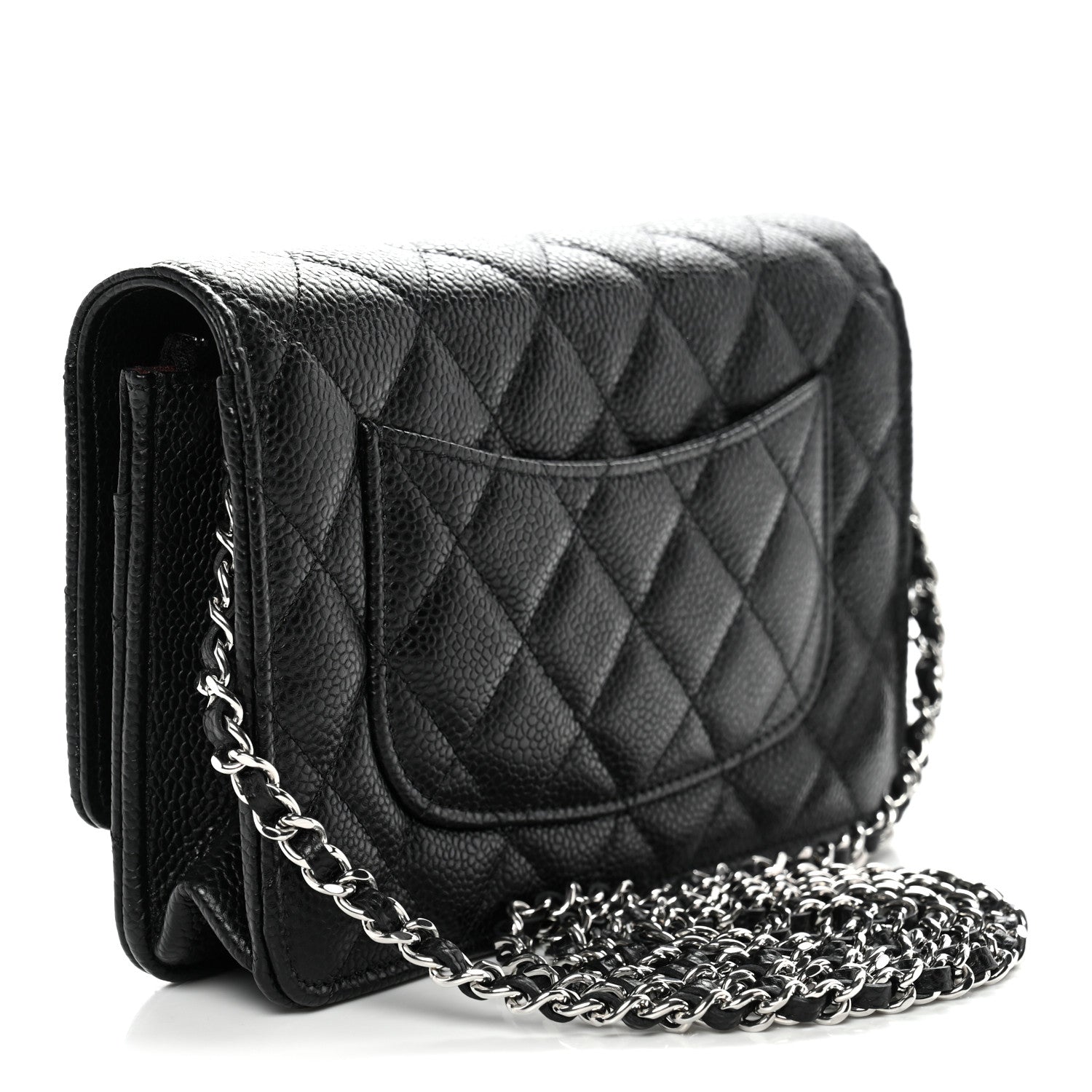 Chanel Caviar Quilted Wallet on Chain WOC Black 3 of 12