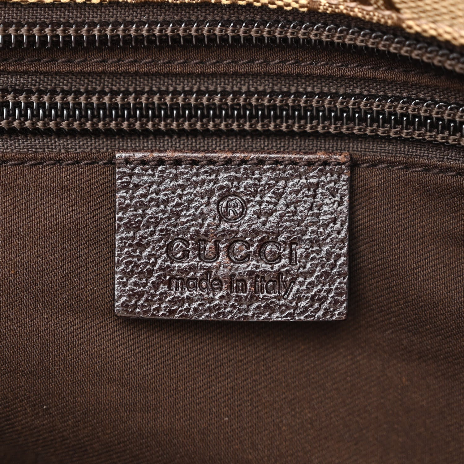 Gucci GG Monogram Small Web Handle Bucket Tote Dark Brown 6 of 12