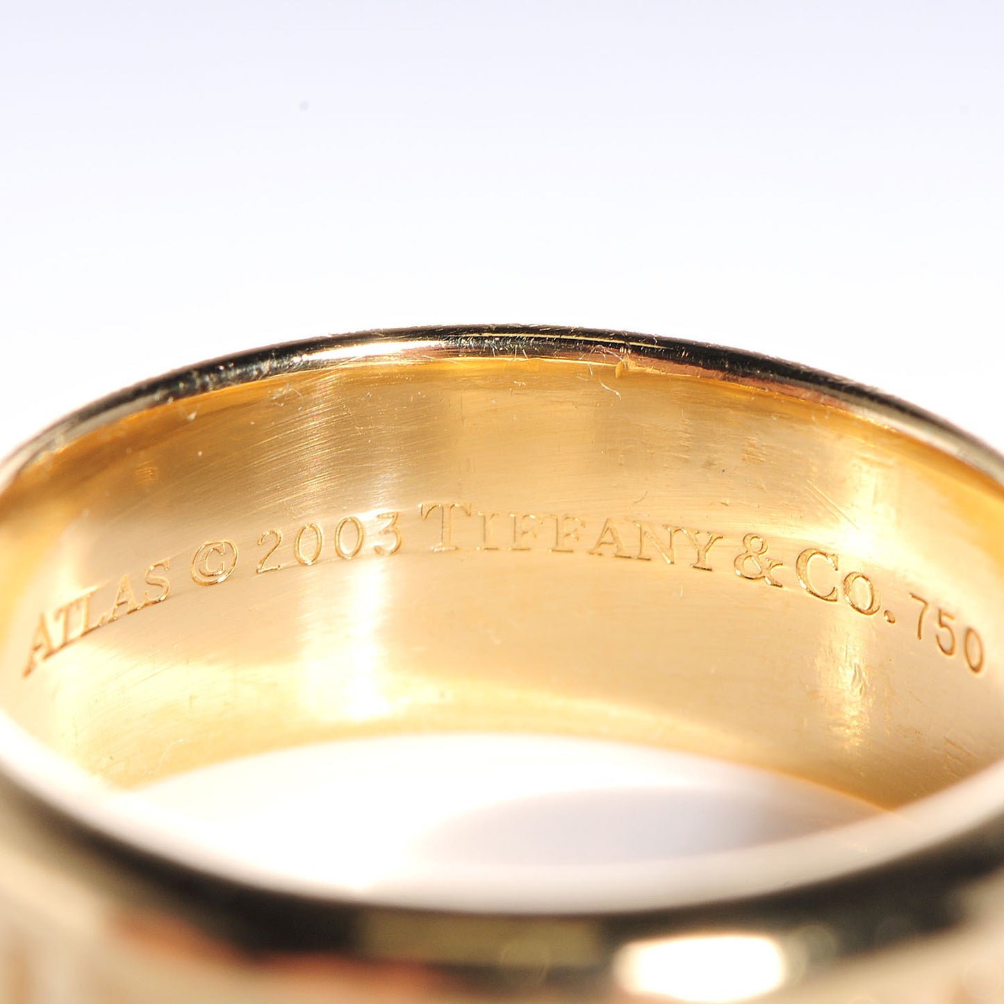 18k Yellow Gold Atlas Ring Size 5.75