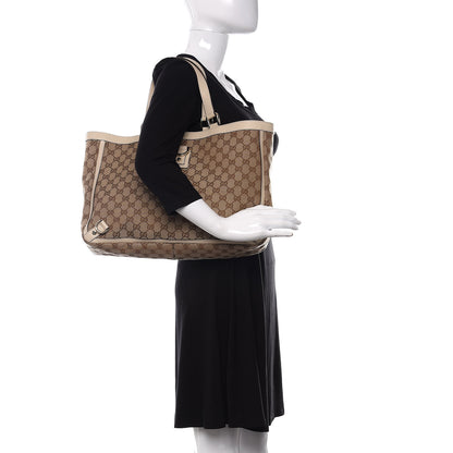 Gucci Monogram Large Abbey Tote Off White 2 of 13