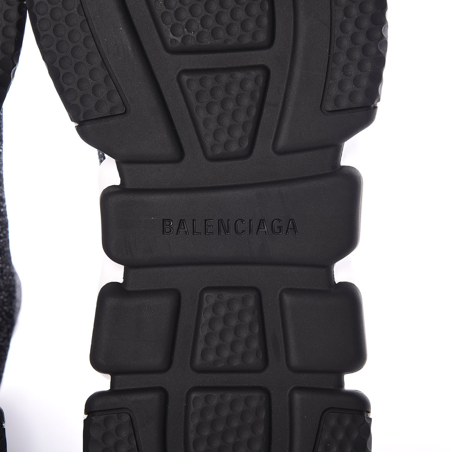 Balenciaga Knit Metal Womens Speed Sneakers 41 Black Gold 6 of 7