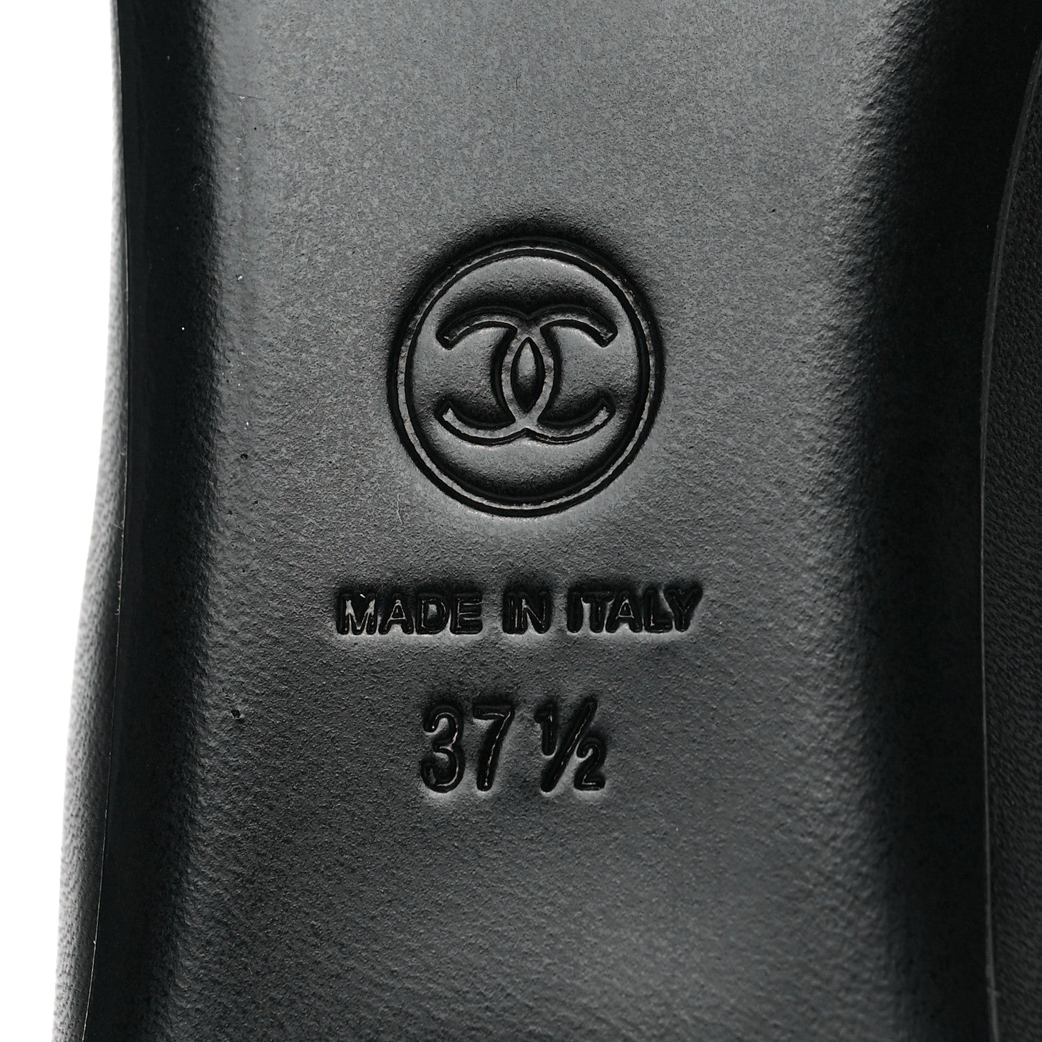 Chanel Patent Calfskin Lambskin Crystal CC Loafers 37.5 Black 6 of 9