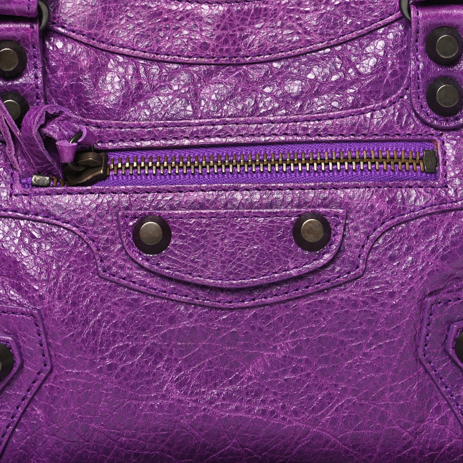 Balenciaga Agneau Classic Hardware Mini City Ultraviolet 9 of 11