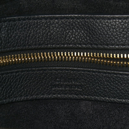 Celine Soft Grained Calfskin Small Belt Cabas Phantom Black 9 of 16