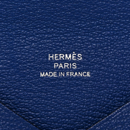 Hermes Chevre Mysore Calvi Card Case Bleu Electrique 6 of 9