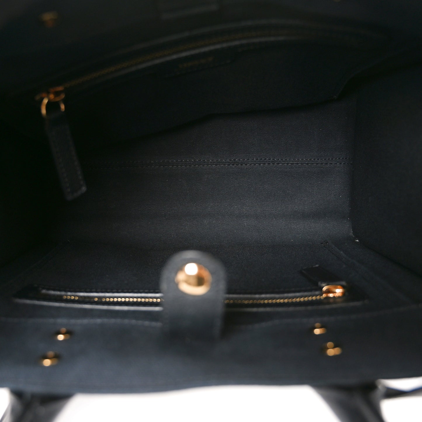 Canvas Calfskin La Medusa Small Tote Tote Black