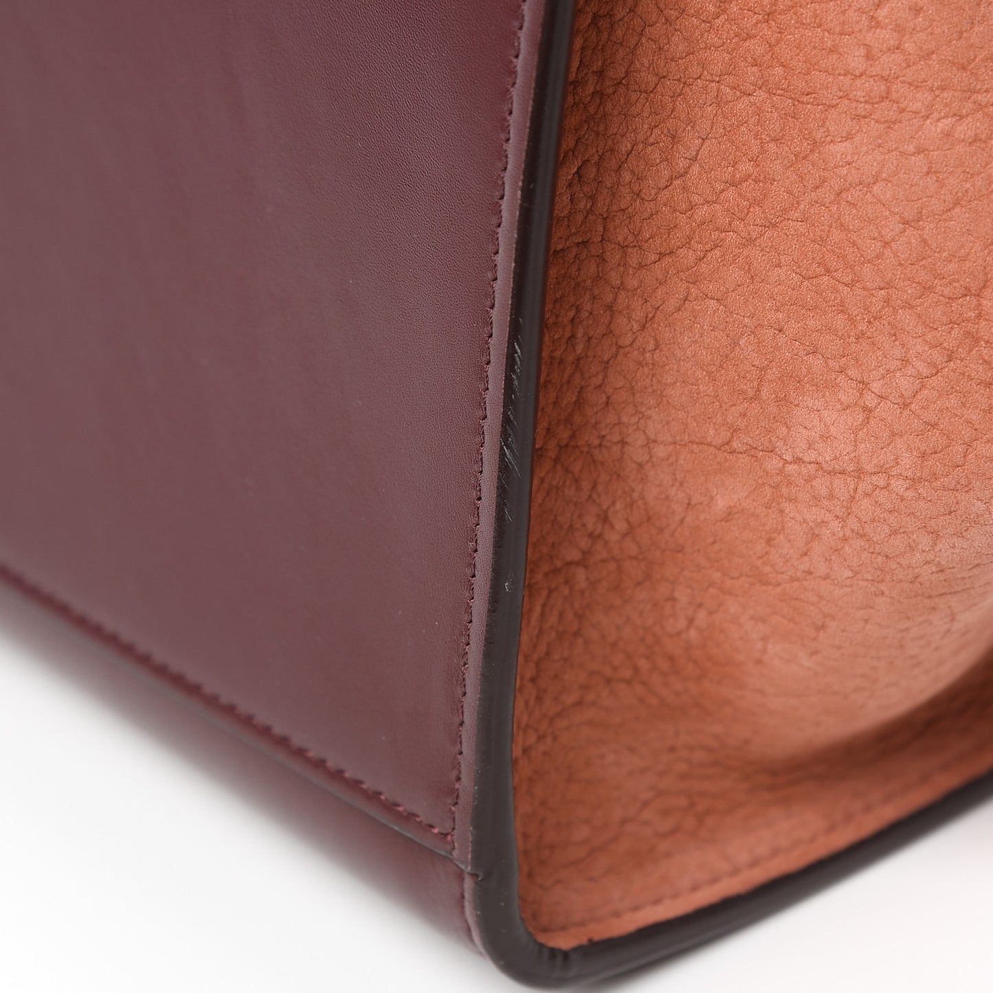 Bullhide Calfskin Grained Nubuck Small Tri-Color Trapeze Medium Chamois
