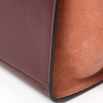 Celine Bullhide Calfskin Grained Nubuck Small Tri-Color Trapeze Medium Chamois 9 of 14